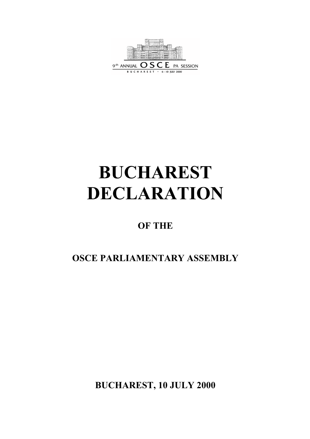 Bucharest Declaration