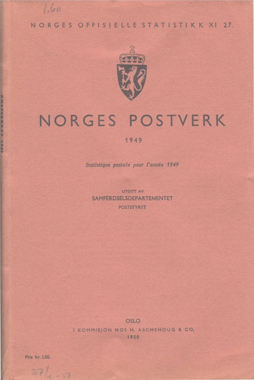 Norges Postverk 1949