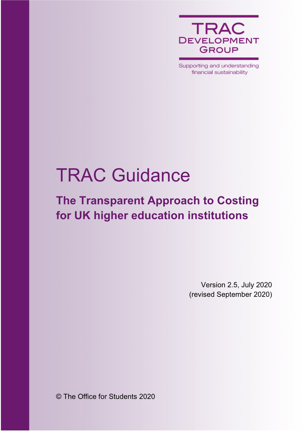 TRAC Guidance V2.5 July 2020