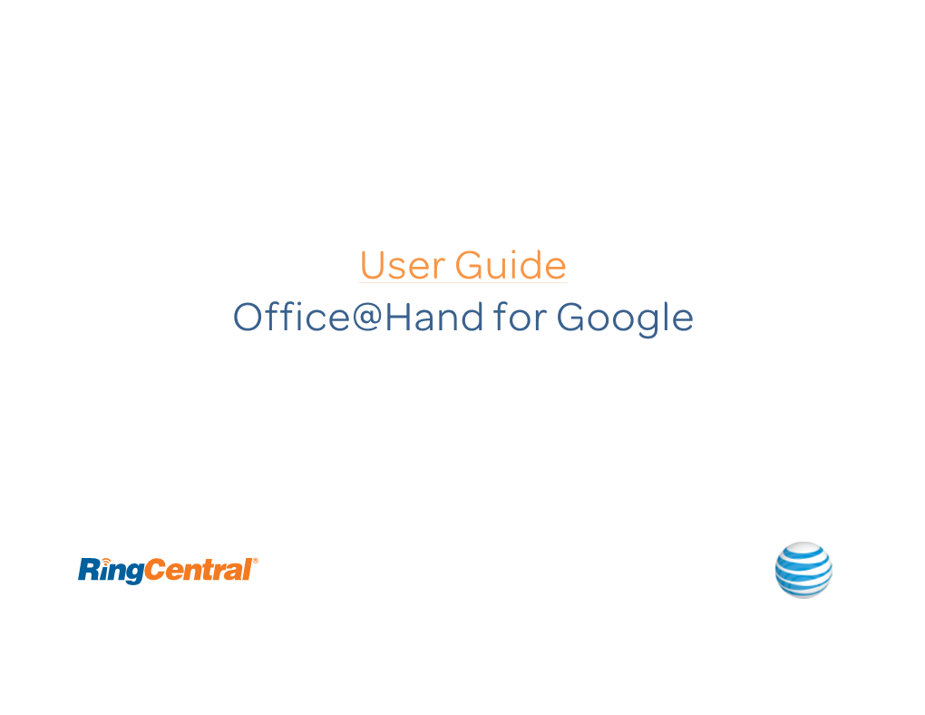 User Guide Office@Hand for Google