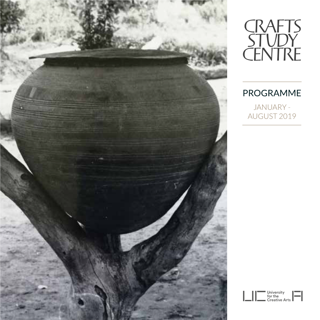 Programme January - August 2019 Crafts Study Centre Recent Acquisitions