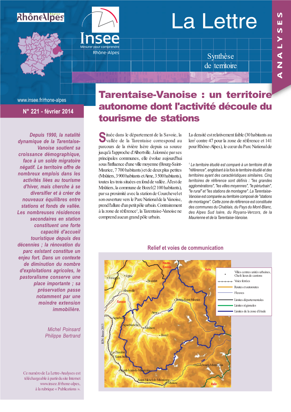 Tarentaise-Vanoise : Un Territoire Autonome Dont L'activité Découle Du