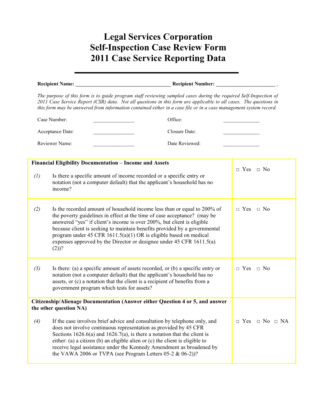 Legal Services Corporation s1