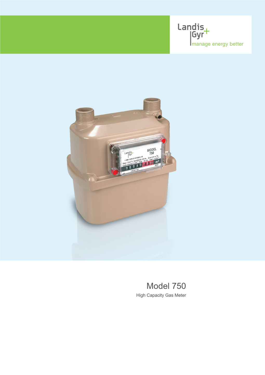 Model 750 High Capacity Gas Meter Model 750 Extending Meter Life with Proven Accuracy Retention