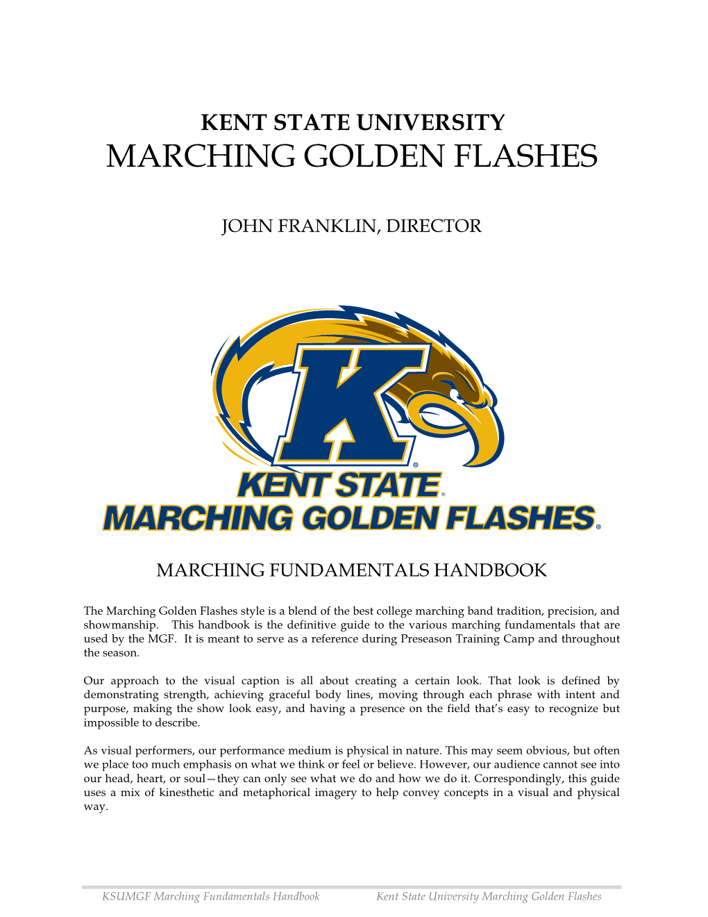 Marching Golden Flashes