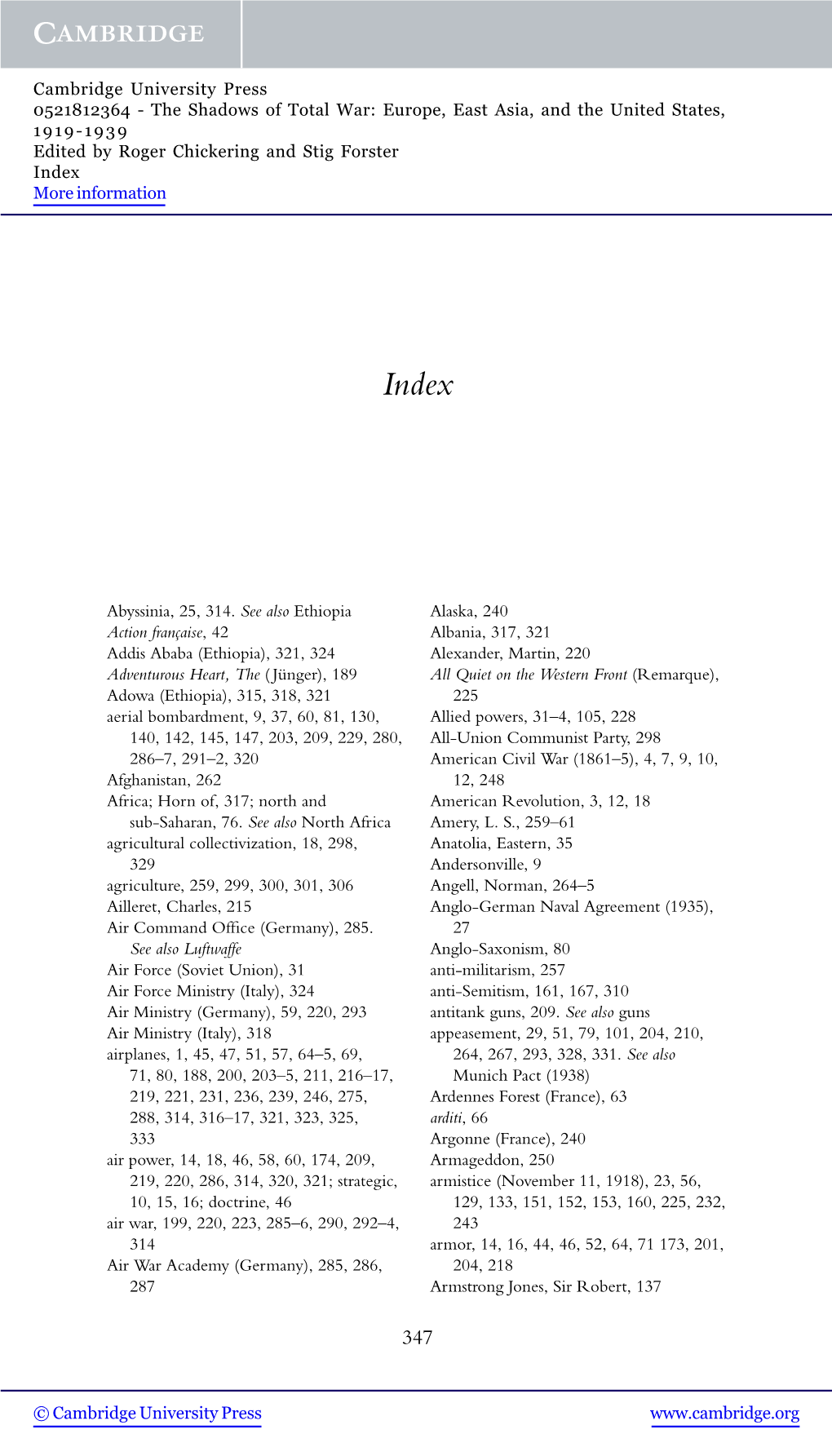 Abyssinia, 25, 314. See Also Ethiopia Action Française, 42 Addis