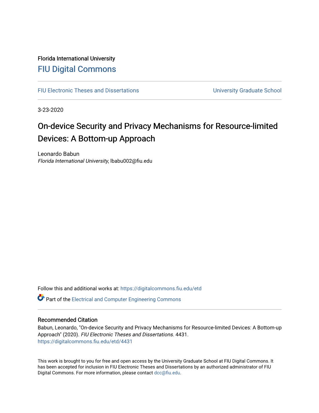 On-Device Security and Privacy Mechanisms for Resource-Limited Devices: a Bottom-Up Approach