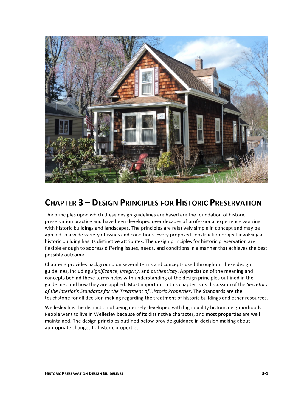Chapter 3 – Design Principles for Historic Preservation