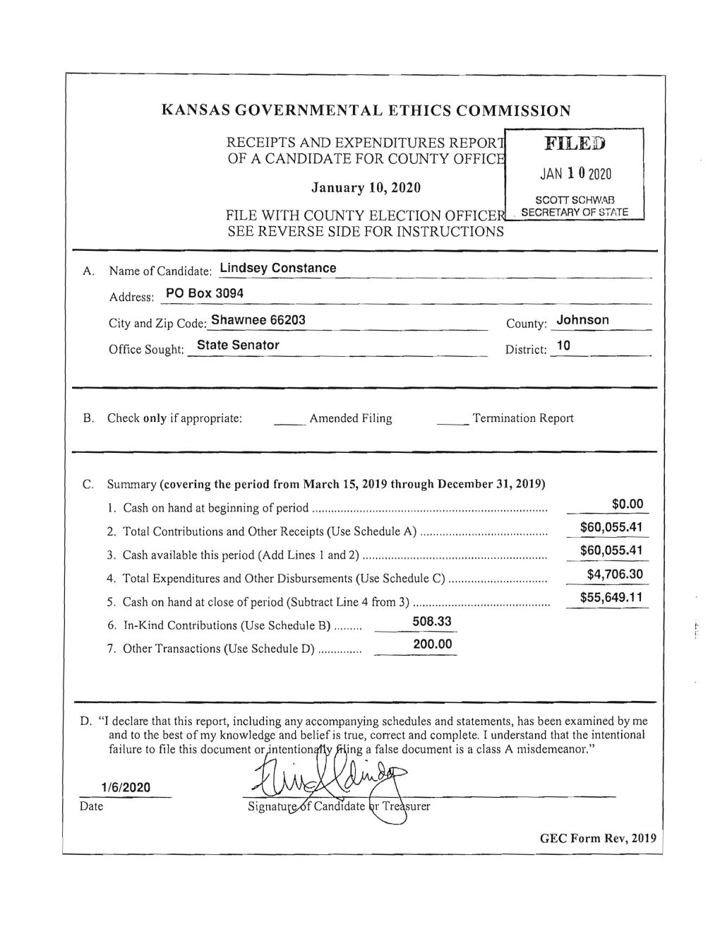 Kansas Governmental Ethics Commission