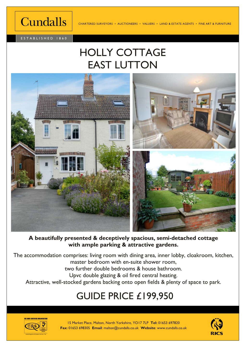 Holly Cottage East Lutton