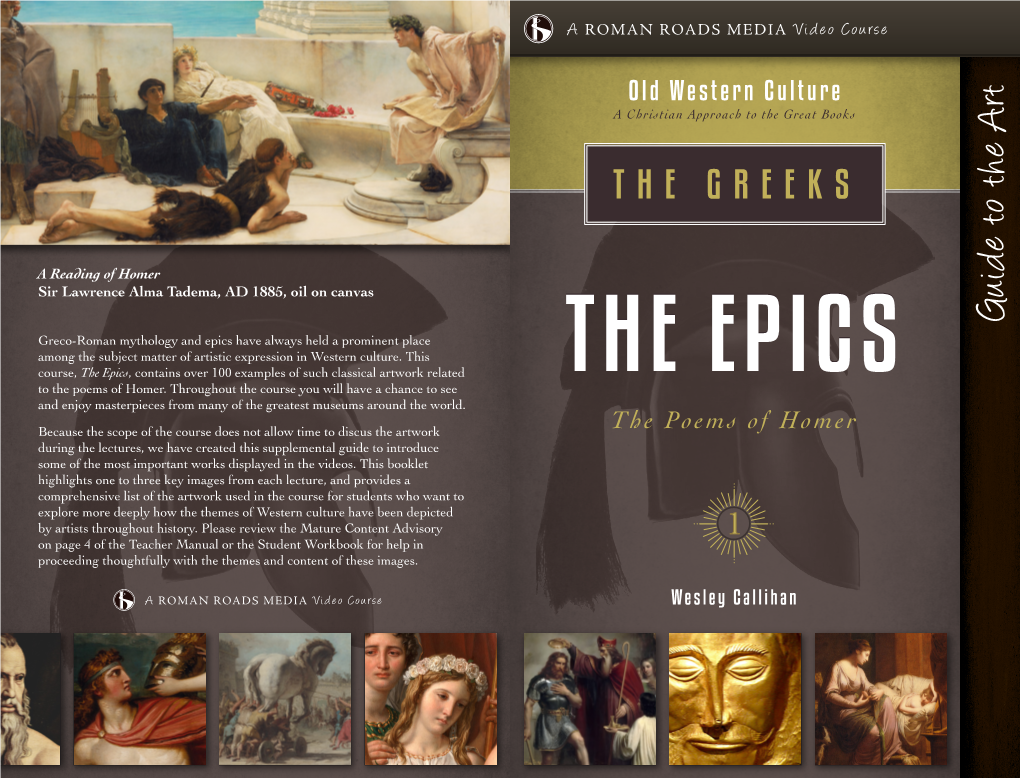 The Epics, Contains Over 100 Examples of Such Classical Artwork Related the EPICS to the Poems of Homer