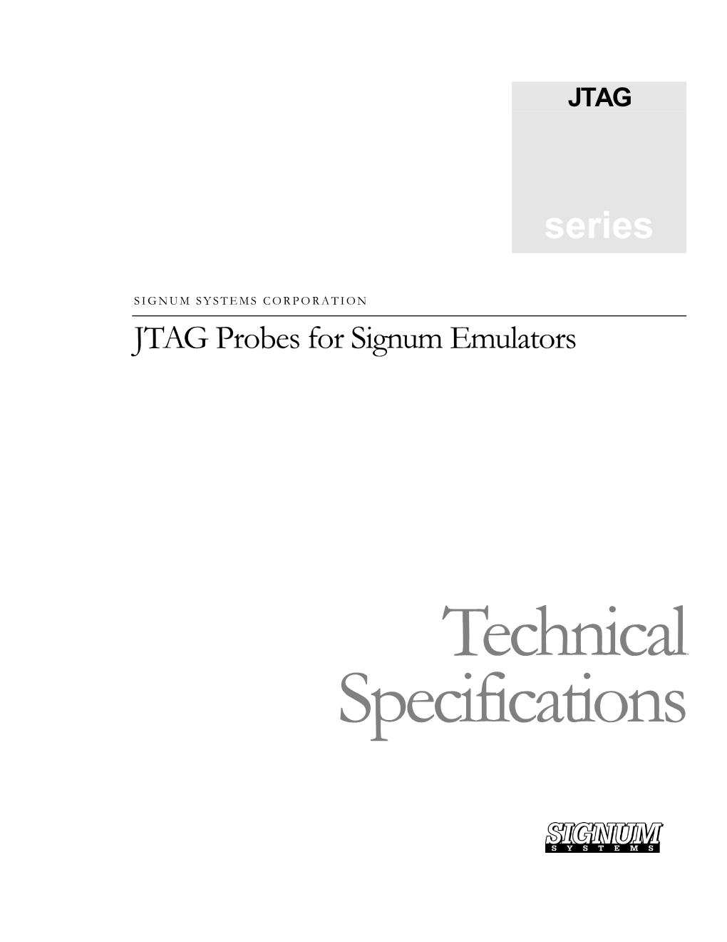 JTAG Probes for Signum Emulators
