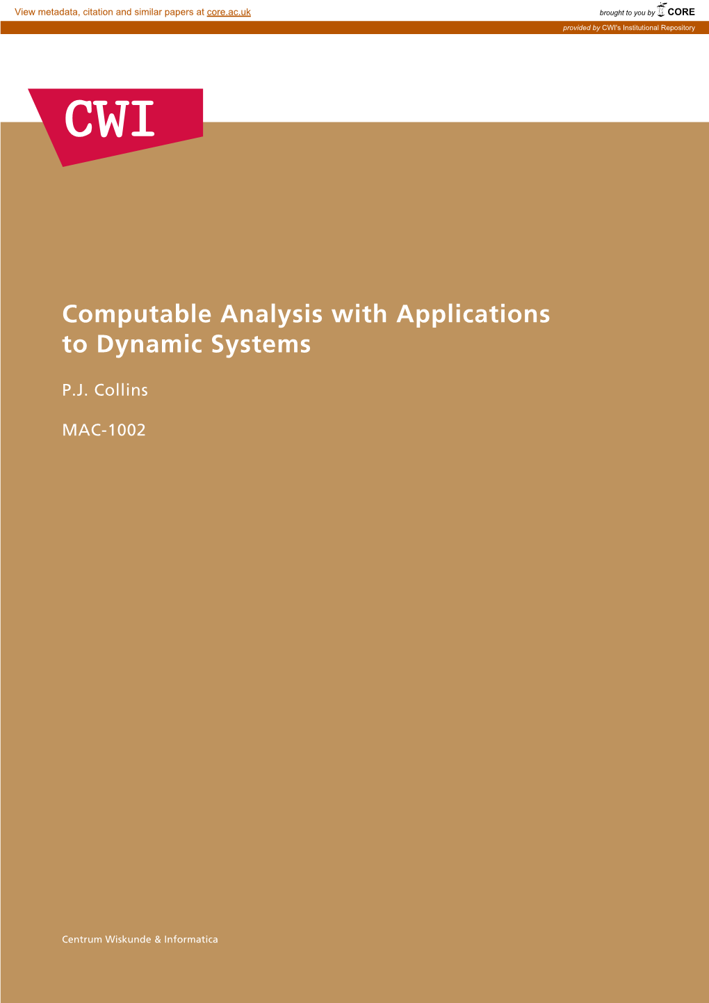 Computable Analysis with Applications to Dynamic Systems