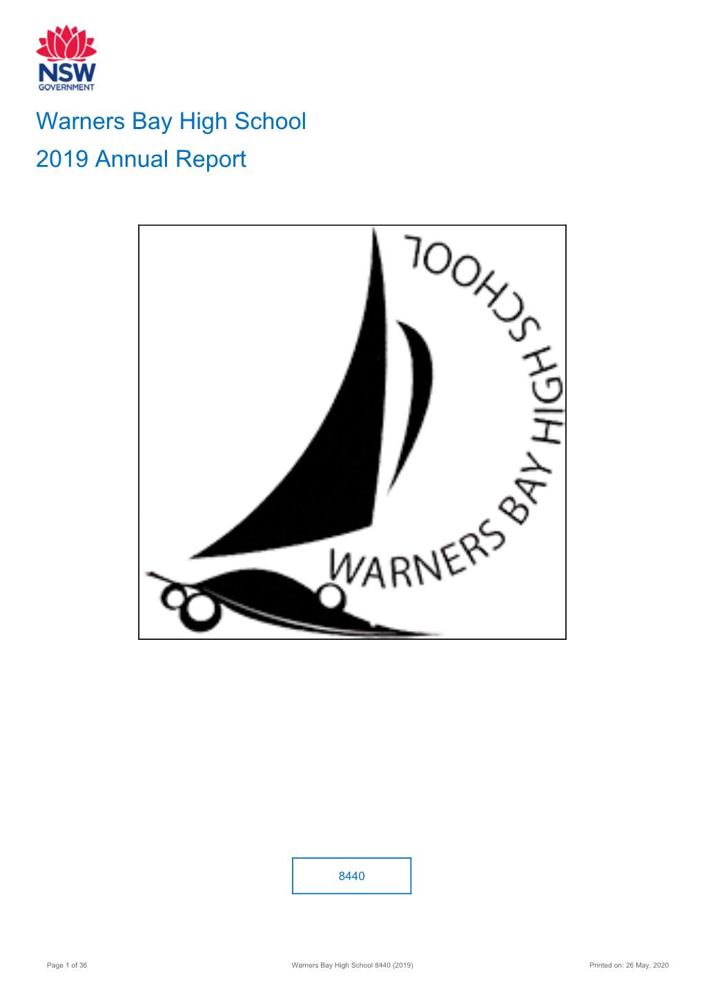 2019 Warners Bay High School Annual Report