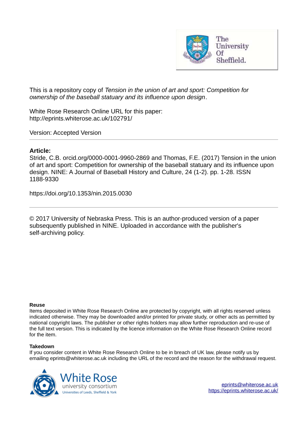 Competition for Ownership of the Baseball Statuary and Its Influence Upon Design