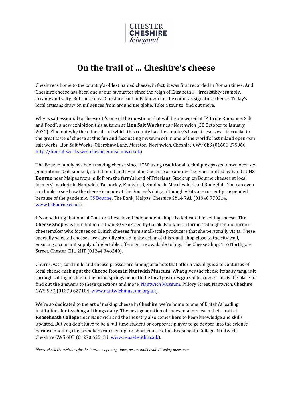 Cheshire's Cheese