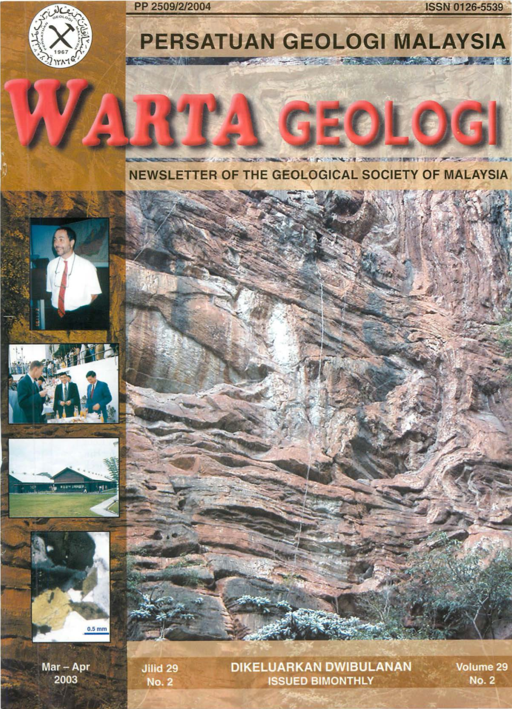 Warta Geologi, Vol