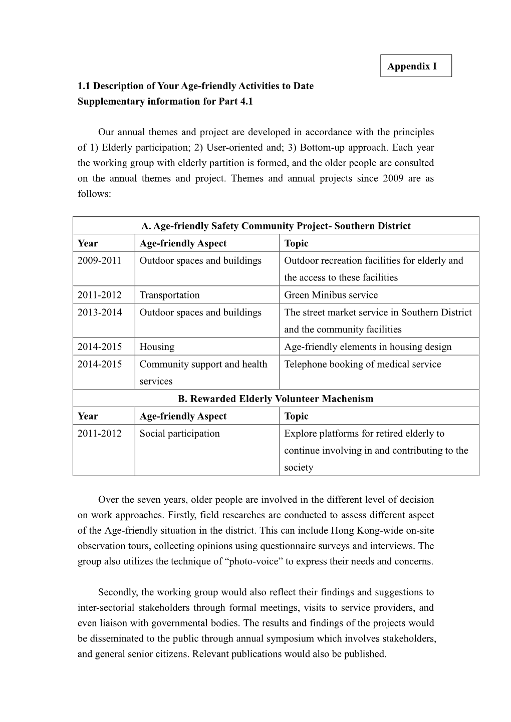 Strategy and Action Plan Information for Part 4.4