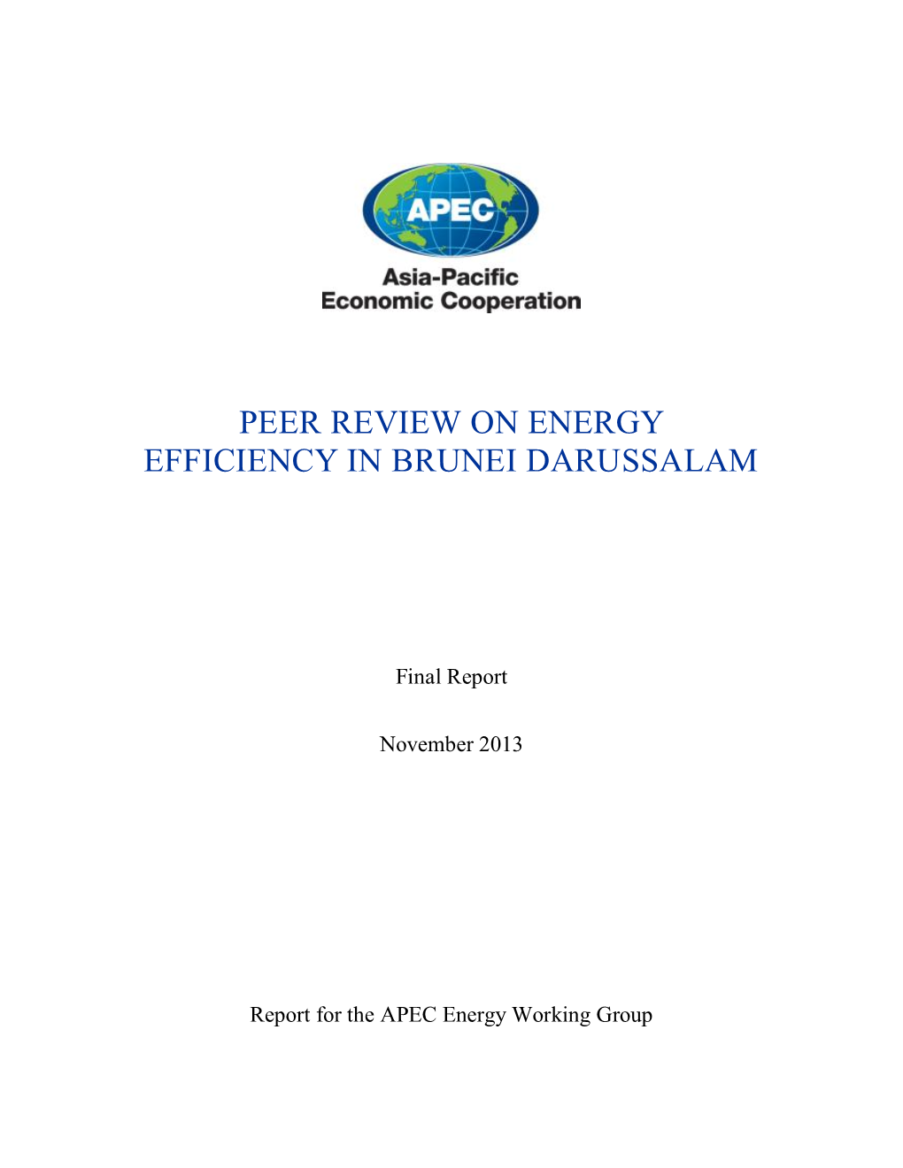 Peer Review on Energy Efficiency in Brunei Darussalam