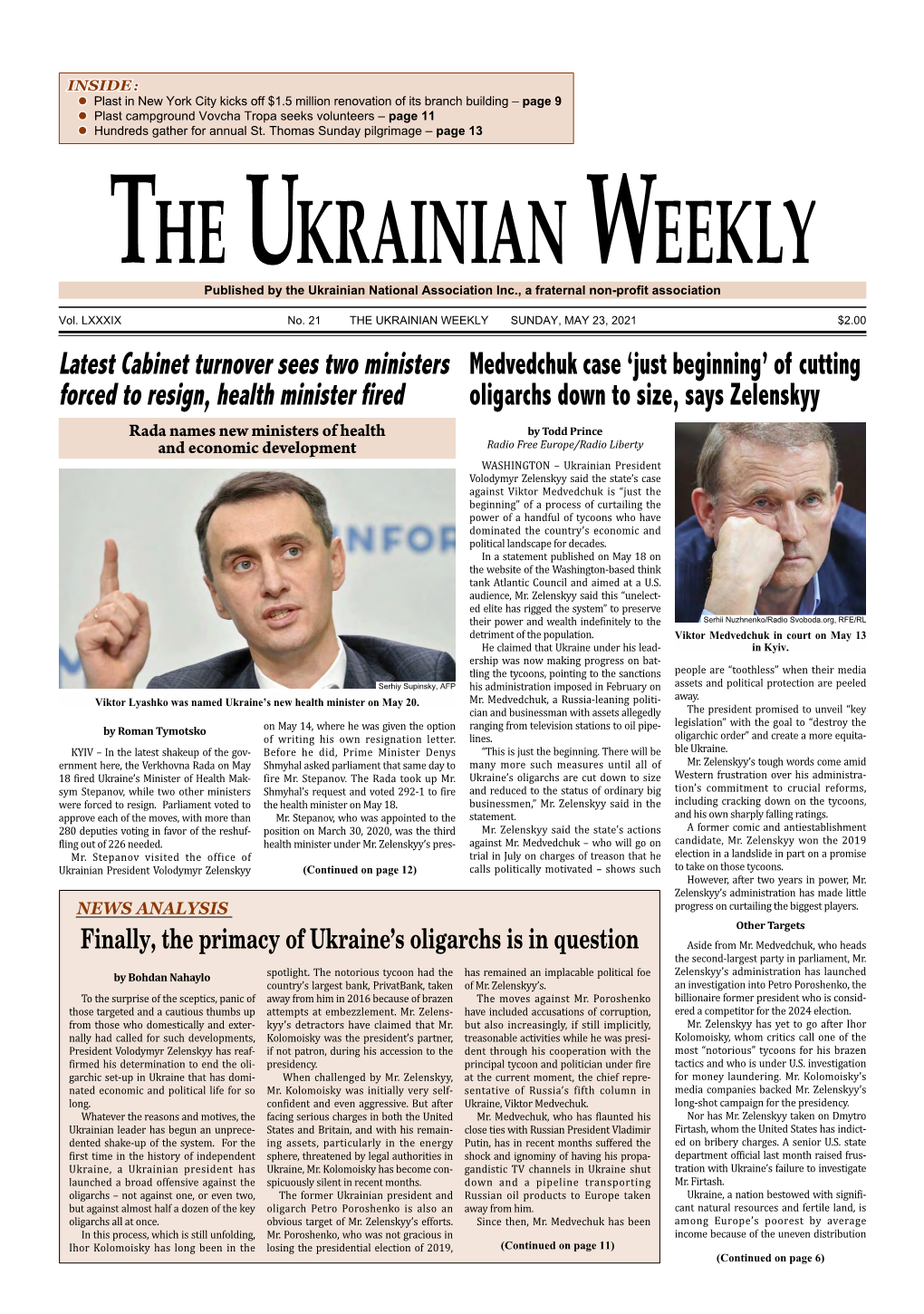 The Ukrainian Weekly, 2021