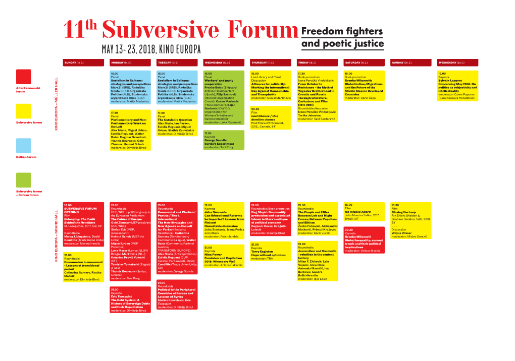11Th Subversive Forum