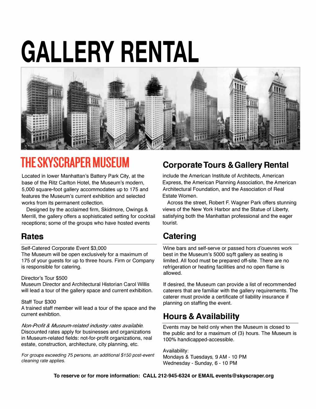 Gallery Rental