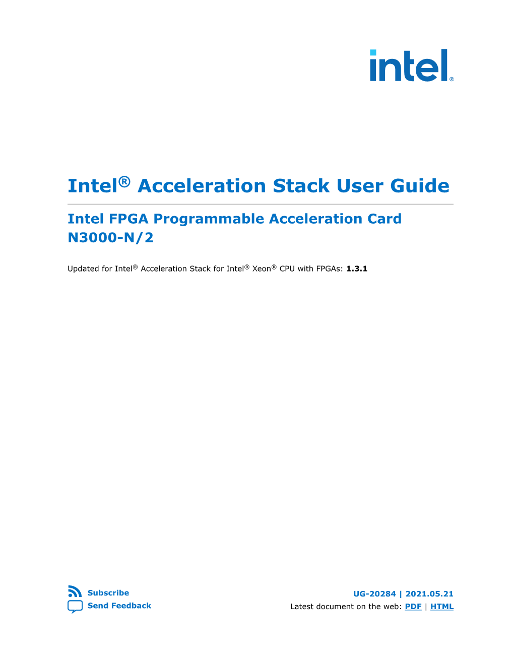 Intel FPGA Programmable Acceleration Card N3000-N/2