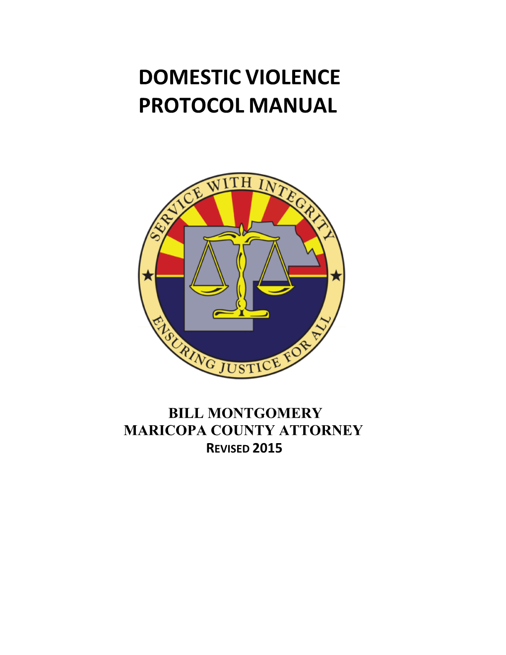 Domestic Violence Protocol Manual
