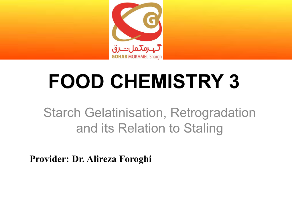 Starch Gelatinization