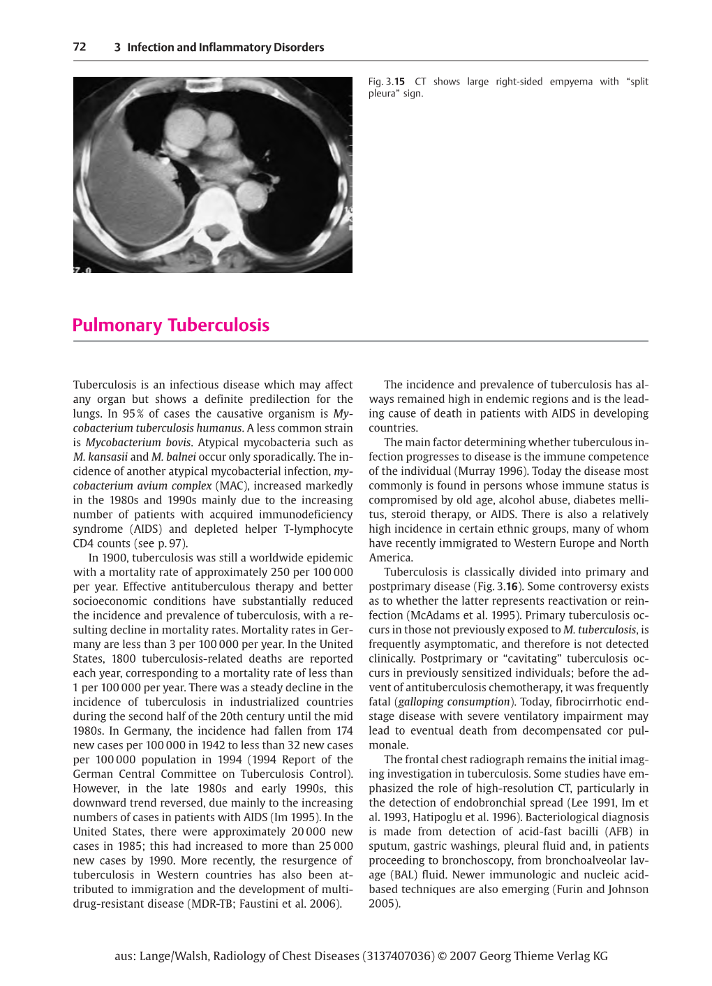Lange, Walsh, Radiology of Chest Diseases