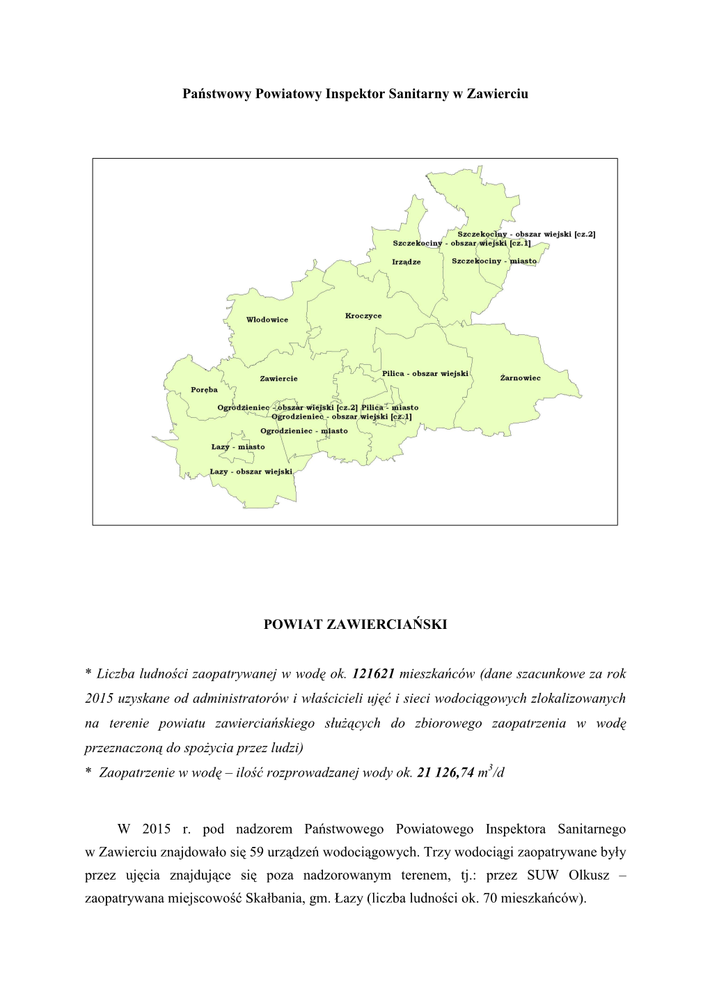 Państwowy Powiatowy Inspektor Sanitarny W Zawierciu