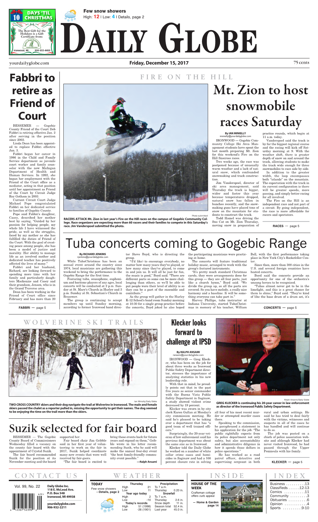 Mt. Zion to Host Snowmobile Races Saturday