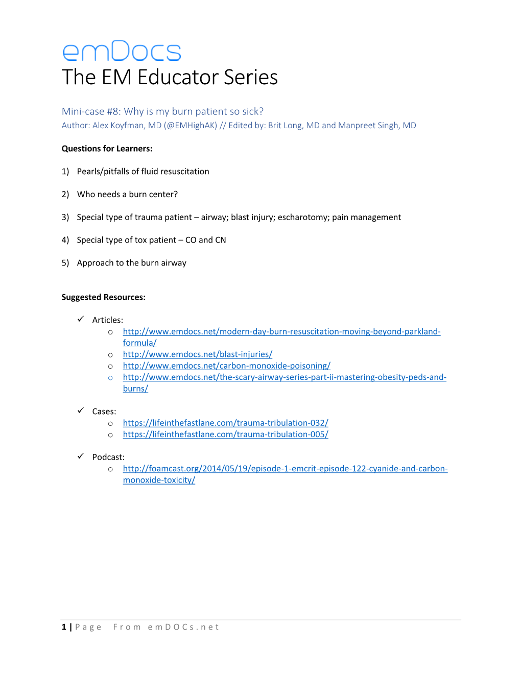 The EM Educator Series