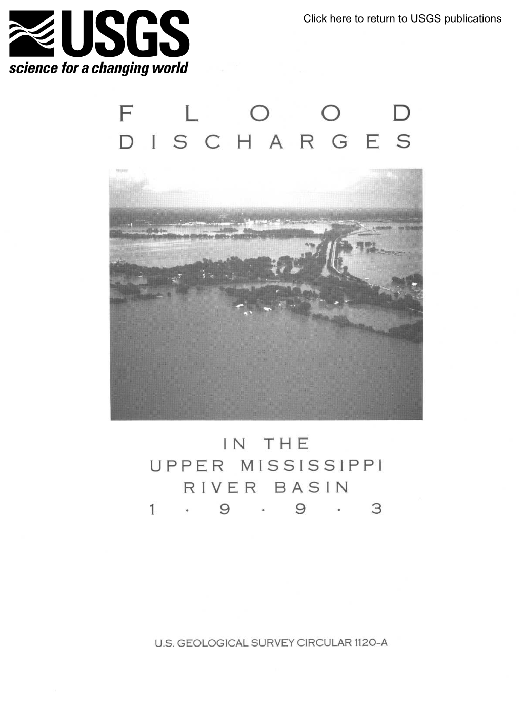 Flood Discharges in the Upper Mississippi River Basin, 1993