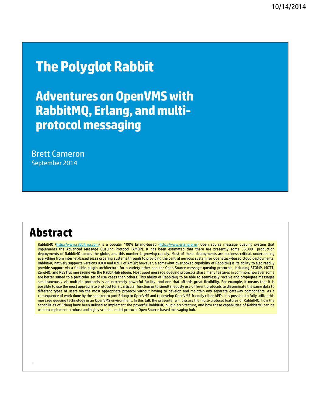 AMQP and Rabbitmq Message Queuing As an Integration Mechanism