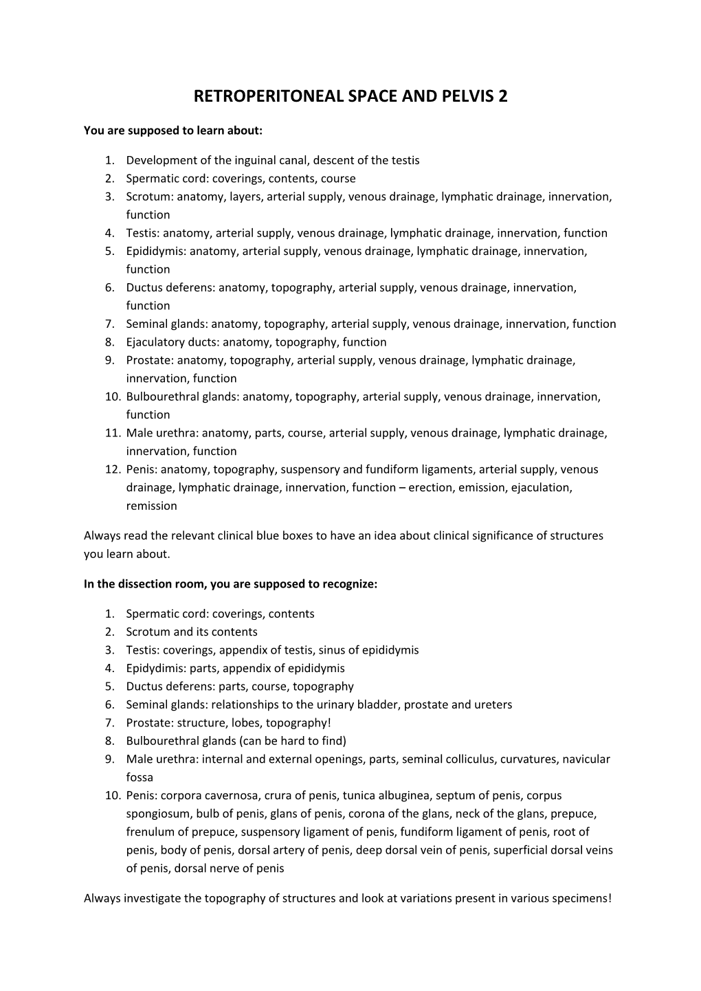 Retroperitoneal Space and Pelvis 2