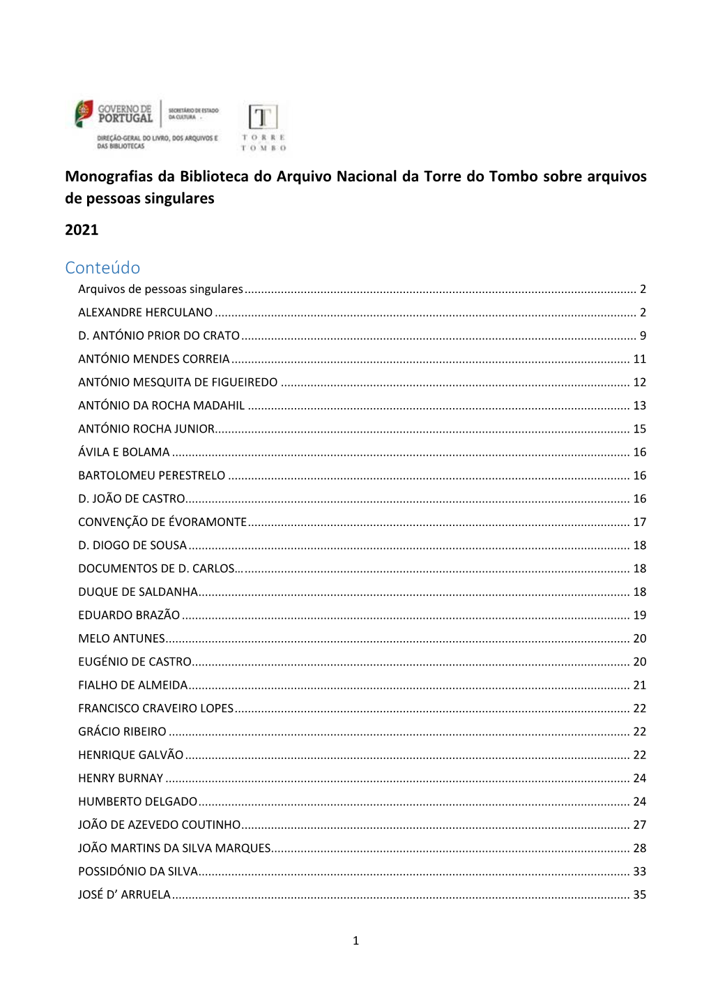 Conteúdo Arquivos De Pessoas Singulares