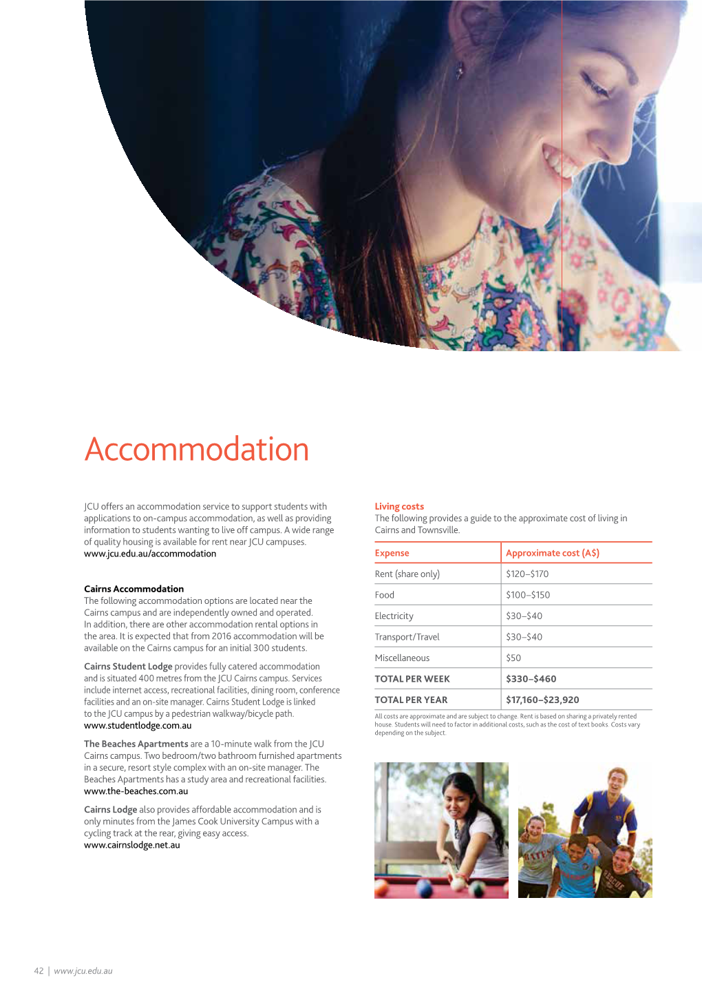 Accommodation Options and Costs