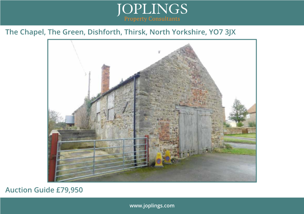 The Chapel, the Green, Dishforth, Thirsk, North Yorkshire, YO7 3JX
