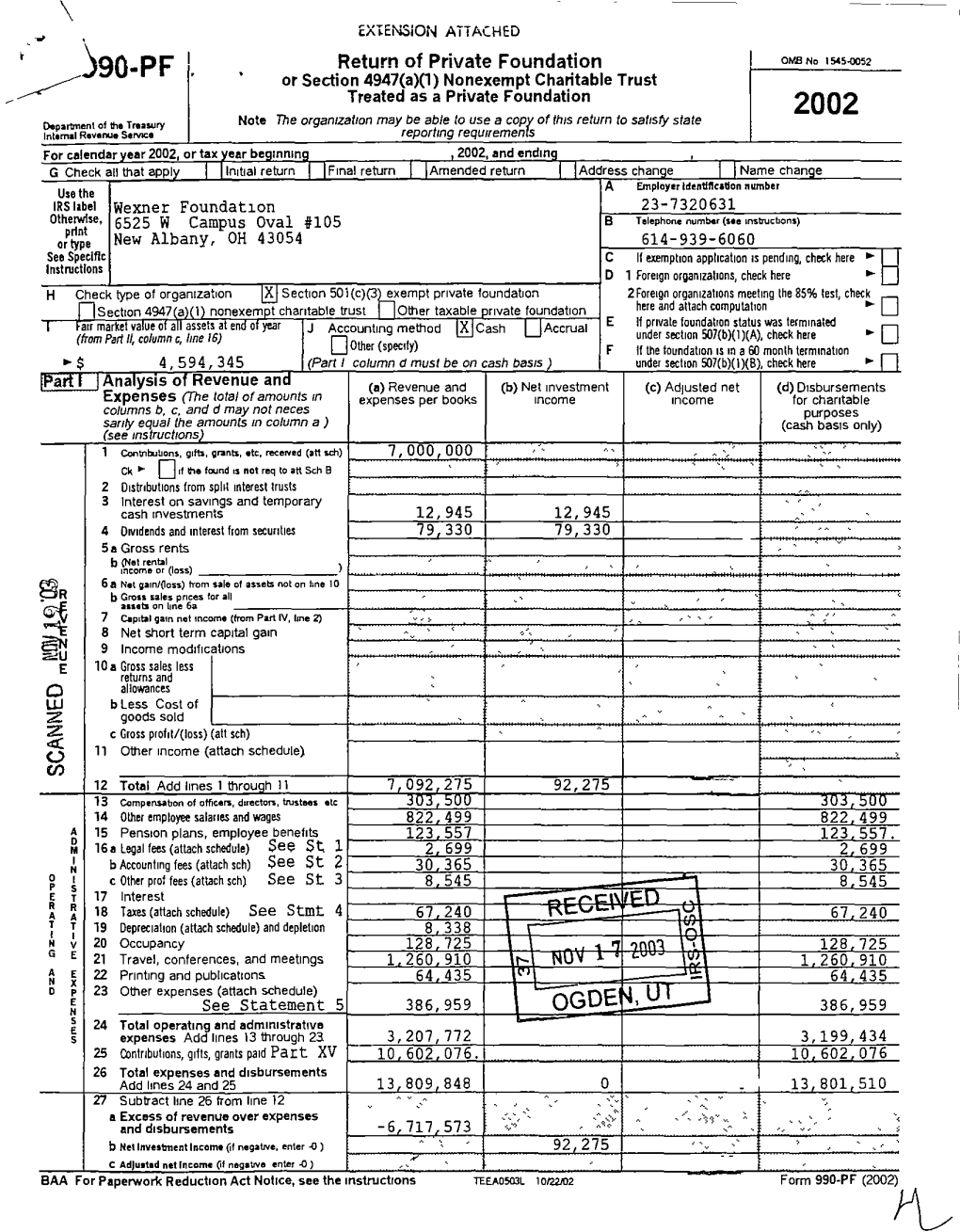 Nonexempt Charitable Trust