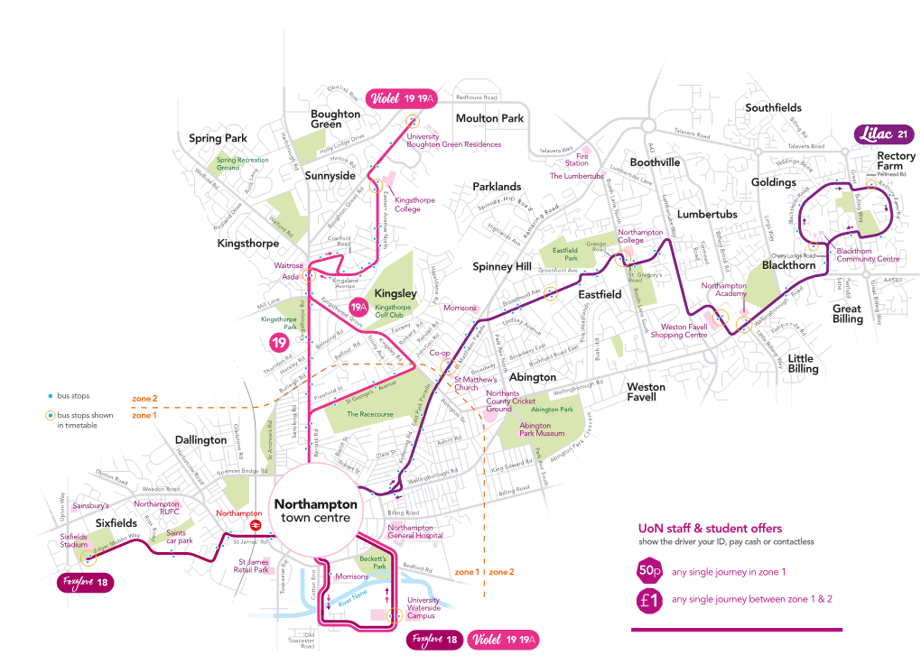 Northampton Network Map Jun19 PROOF