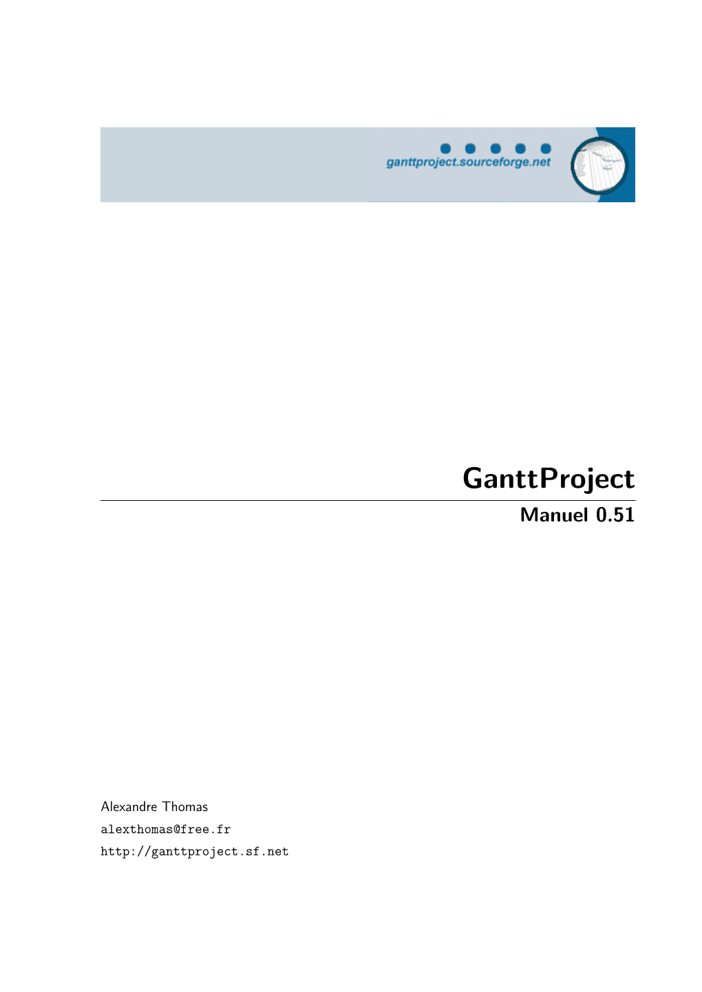 Ganttproject Manuel 0.51