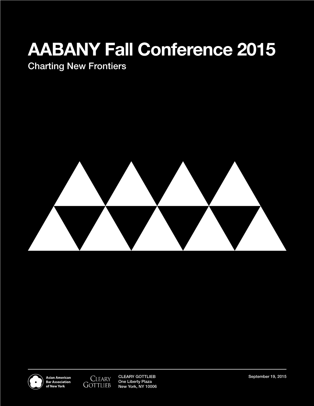 AABANY Fall Conference 2015 Charting New Frontiers