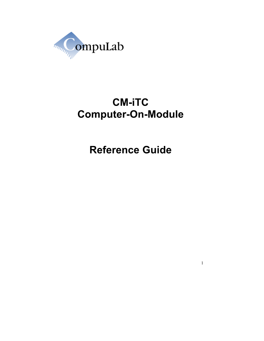CM-Itc Reference Guide