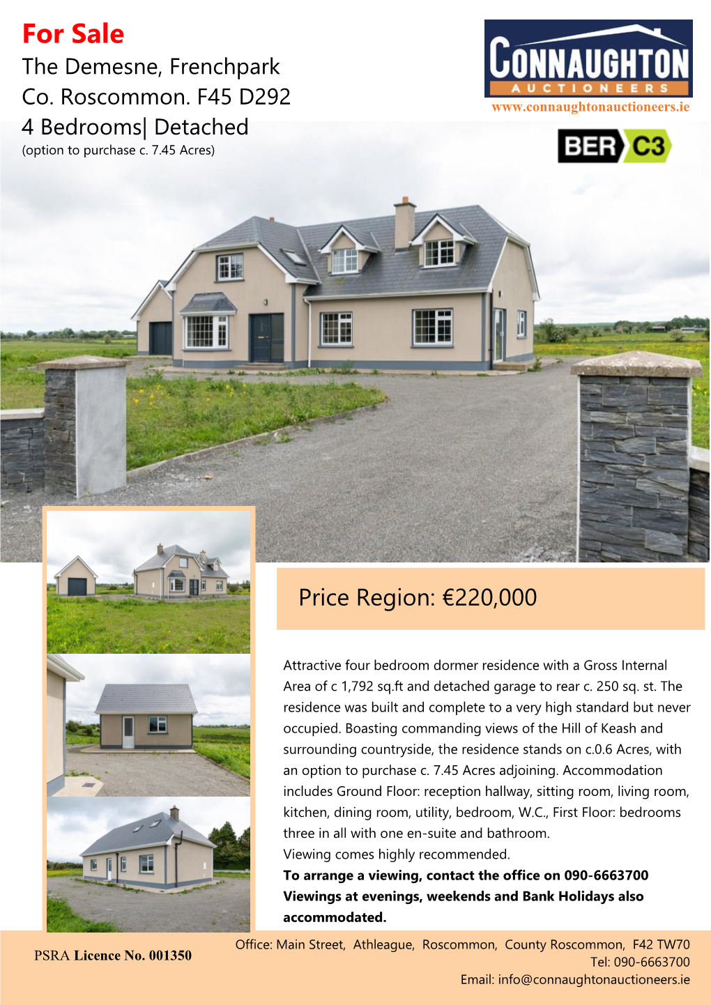 For Sale the Demesne, Frenchpark