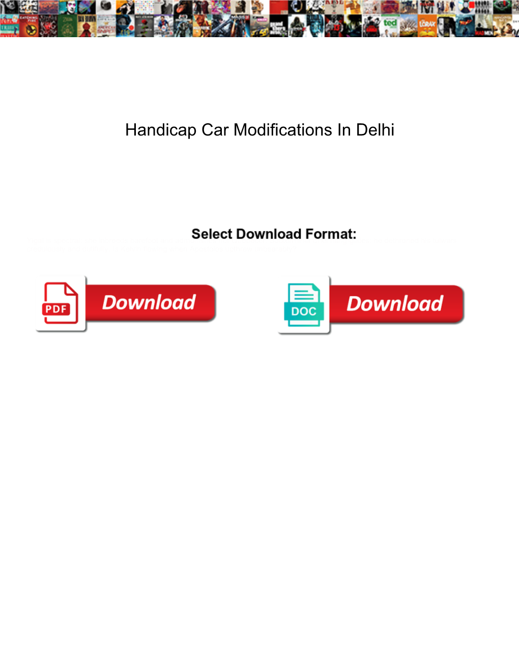 Handicap Car Modifications in Delhi