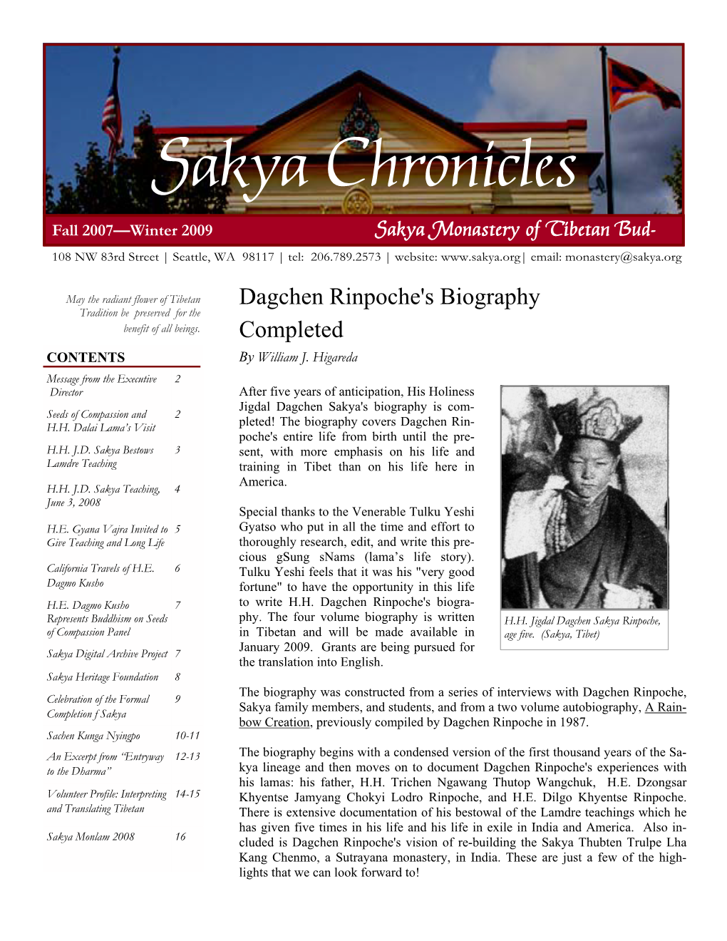 Sakya Chronicles 2008 4.Pub