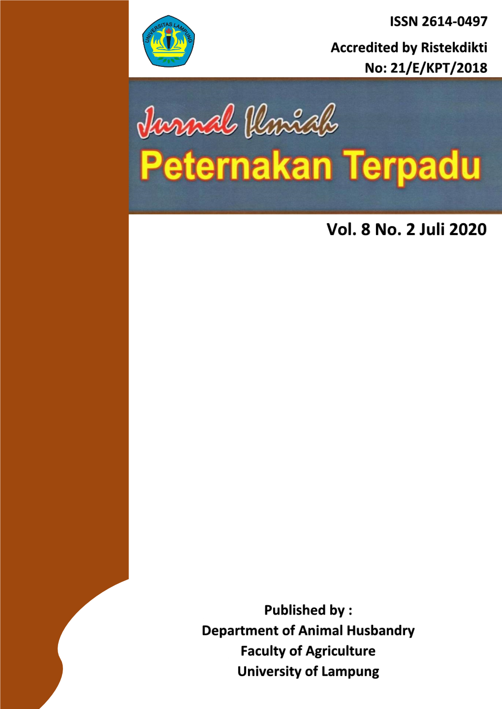 Vol. 8 No. 2 Juli 2020