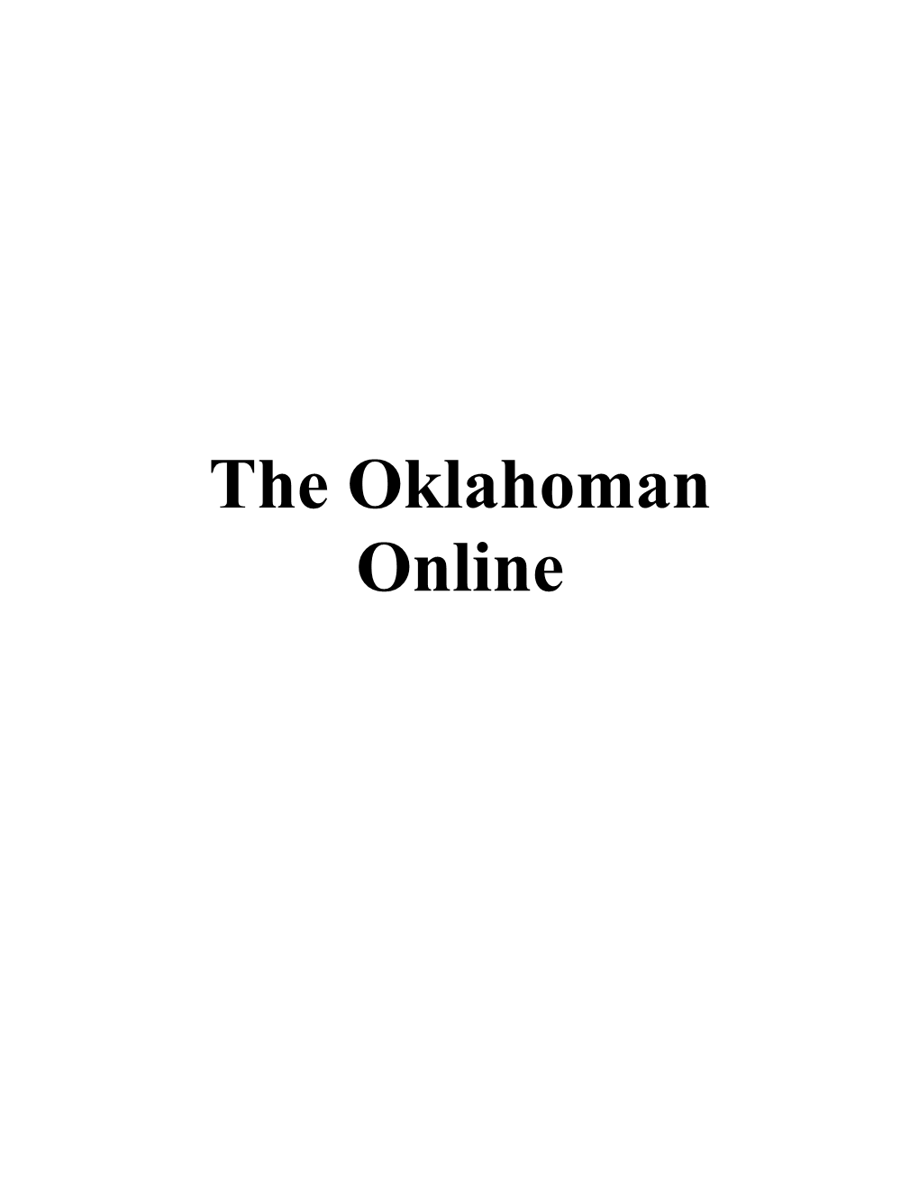 The Oklahoman Online