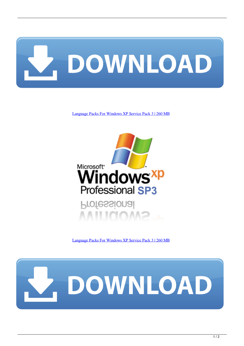 Language Packs for Windows Xp Service Pack 3 260 Mb